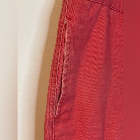 - Chaps Men’s Casual Flat Front Shorts 100% Cotton  Red Leaf in Color Size 42 - Picture 4 of 10